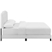 Amelia Twin Upholstered Fabric Bed - White - MOD7886