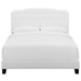 Amelia Twin Upholstered Fabric Bed - White - MOD7886