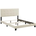 Amira Full Upholstered Fabric Bed - Beige - MOD8203