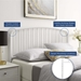 Nova Queen Metal Headboard - White - MOD8494