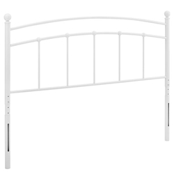 Abigail Full Metal Headboard - White 