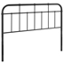 Alessia Full Metal Headboard - Black