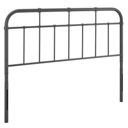 Alessia Full Metal Headboard - Gray 