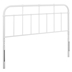 Alessia Queen Metal Headboard - White