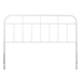 Alessia Queen Metal Headboard - White - MOD8542