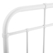 Alessia Queen Metal Headboard - White - MOD8542