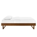 Billie Twin Wood Platform Bed Frame - Walnut - MOD8696