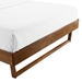 Billie Twin Wood Platform Bed Frame - Walnut - MOD8696