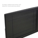 Archie Twin Wood Headboard - Black - MOD8718