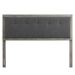 Draper Tufted King Fabric and Wood Headboard - Gray Charcoal - MOD8751