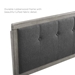 Draper Tufted King Fabric and Wood Headboard - Gray Charcoal - MOD8751