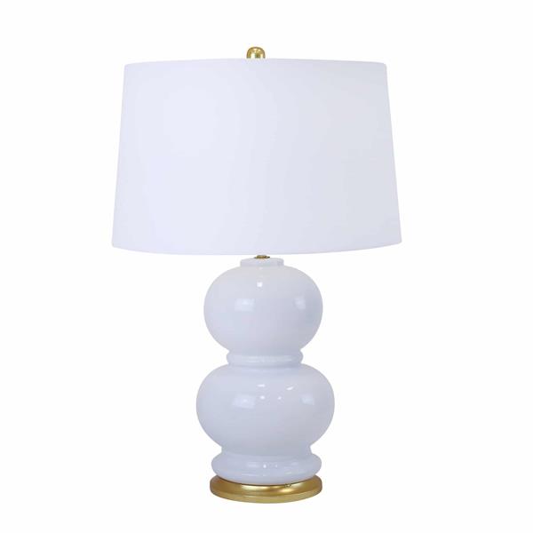 white double gourd table lamp