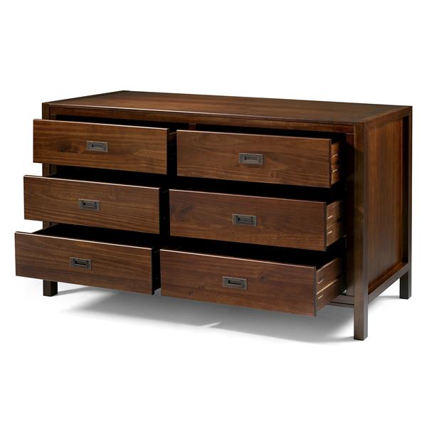 Real wood deals 6 drawer dresser