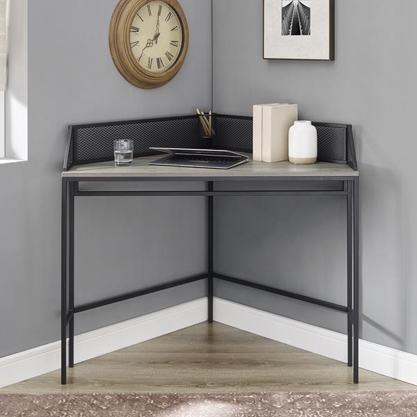 grey wash corner desk