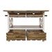 Cassidy Kitchen Island - Distressed White - YHD1360