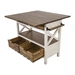 Cassidy Kitchen Island - Distressed White - YHD1360