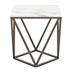 Tintern End Table Stone & AntiqueBrass