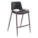 Desi Black Counter Chair - Set of Two - ZUO5019