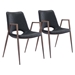 Desi Black Dining Chair - Set of Two - ZUO5022