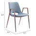 Desi Gray Dining Chair - Set of Two - ZUO5023