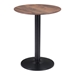 Alto Brown and Black Bistro Table - ZUO5047