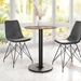 Alto Brown and Black Bistro Table - ZUO5047