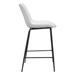 Byron White Counter Chair - ZUO5083