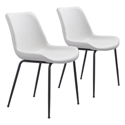 Byron White Dining Chair - Set of Two 