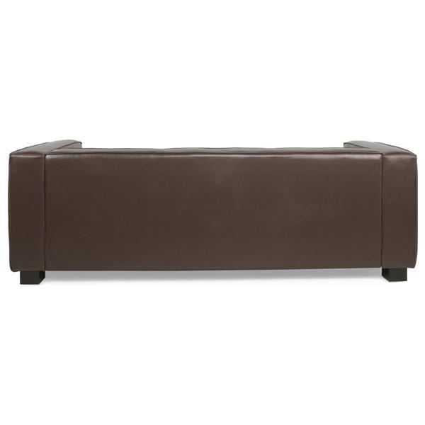 Rowynn 80" 3 Seater Sofa - Dark Brown - Birch Wood Legs - CAB2210