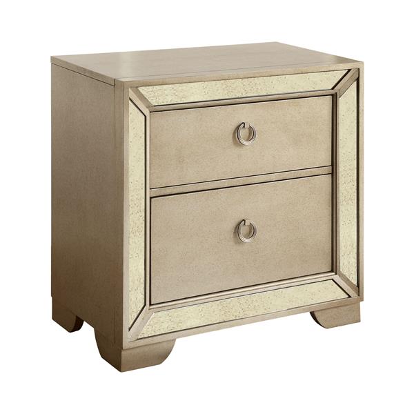 Stolte Glam 2-Drawer Nightstand 