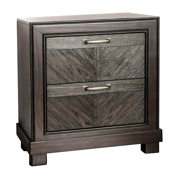 Palita Transitional 2-Drawer Nightstand 