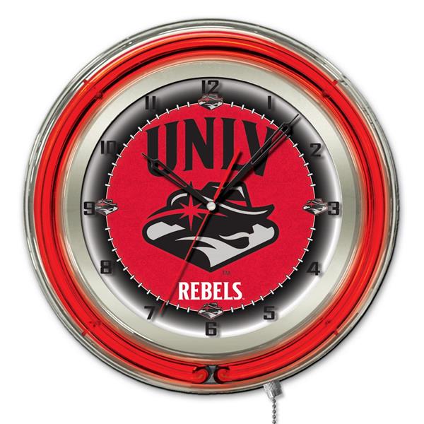 University of Nevada Las Vegas 19-Inch Double Neon Wall Clock 