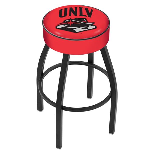 L8B1 UNLV 30-Inch Swivel Bar Stool with Black Wrinkle Finish 