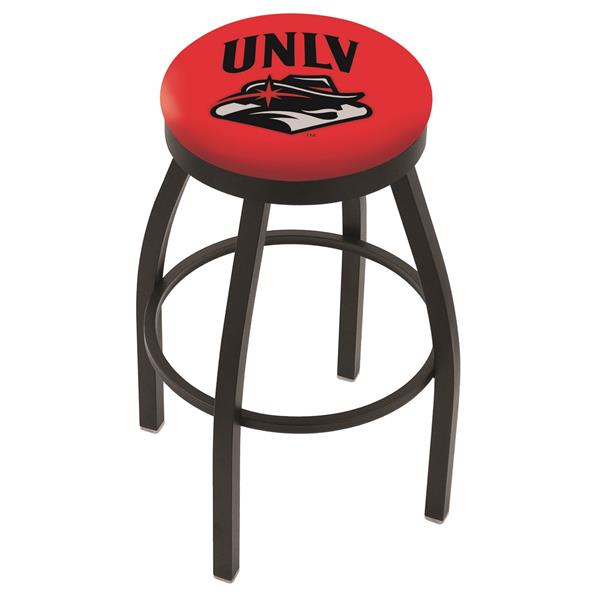 L8B2B UNLV 30-Inch Swivel Bar Stool with Black Wrinkle Finish 