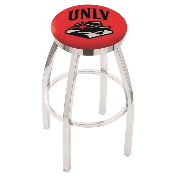 L8C2C UNLV 25-Inch Swivel Counter Stool with Chrome Finish 