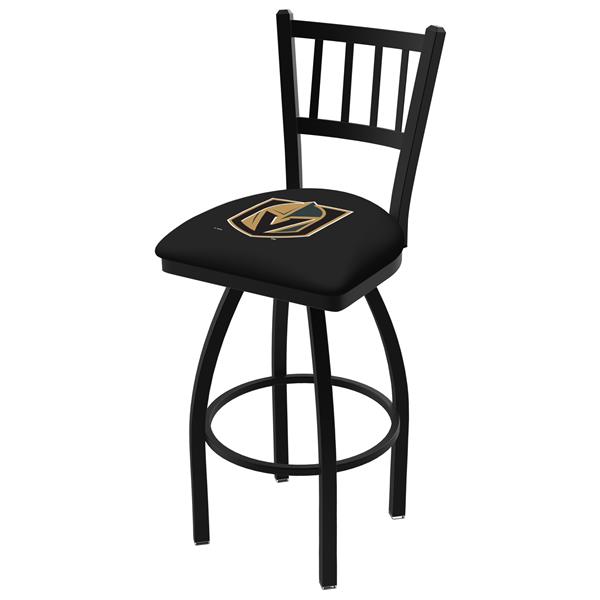 L018 Vegas Golden Knights 36-Inch Swivel Bar Stool with Black Wrinkle Finish 