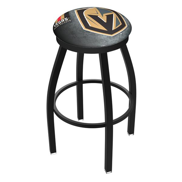 L8B2B-03 Vegas Golden Knights 30-Inch Swivel Bar Stool with Black Wrinkle Finish 