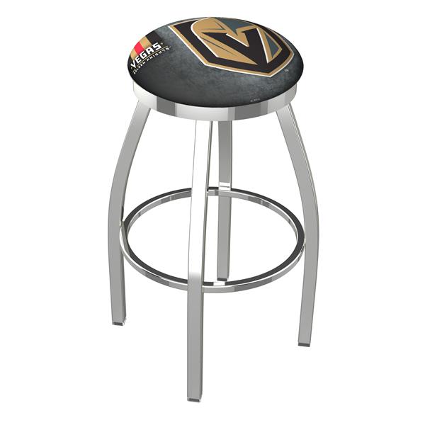 L8C2C-03 Vegas Golden Knights 30-Inch Swivel Bar Stool with Chrome Finish 