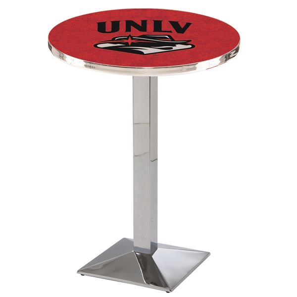 L217 University of Nevada Las Vegas 42" Tall Pub Table - Chrome  