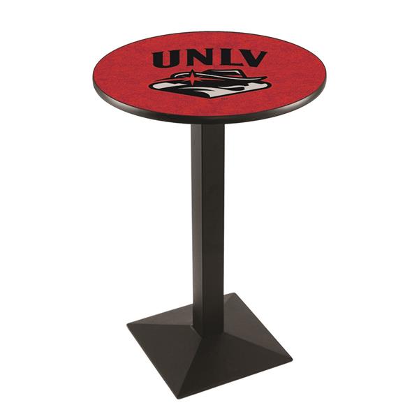 L217 University of Nevada Las Vegas 42" Tall - 36" Top Pub Table - Black Wrinkle  