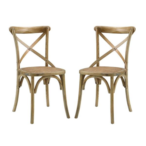 Gear Dining Side Chair Set of 2 - Natural 